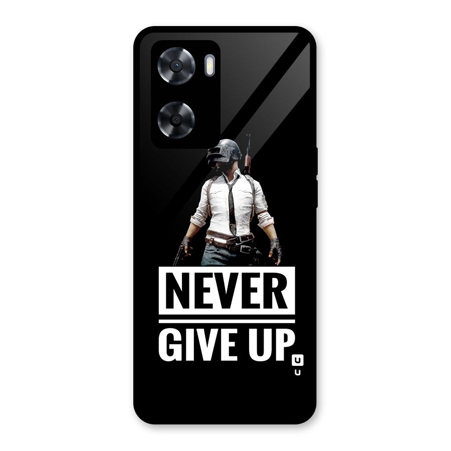 Never Giveup Glass Back Case for OnePlus Nord N20 SE