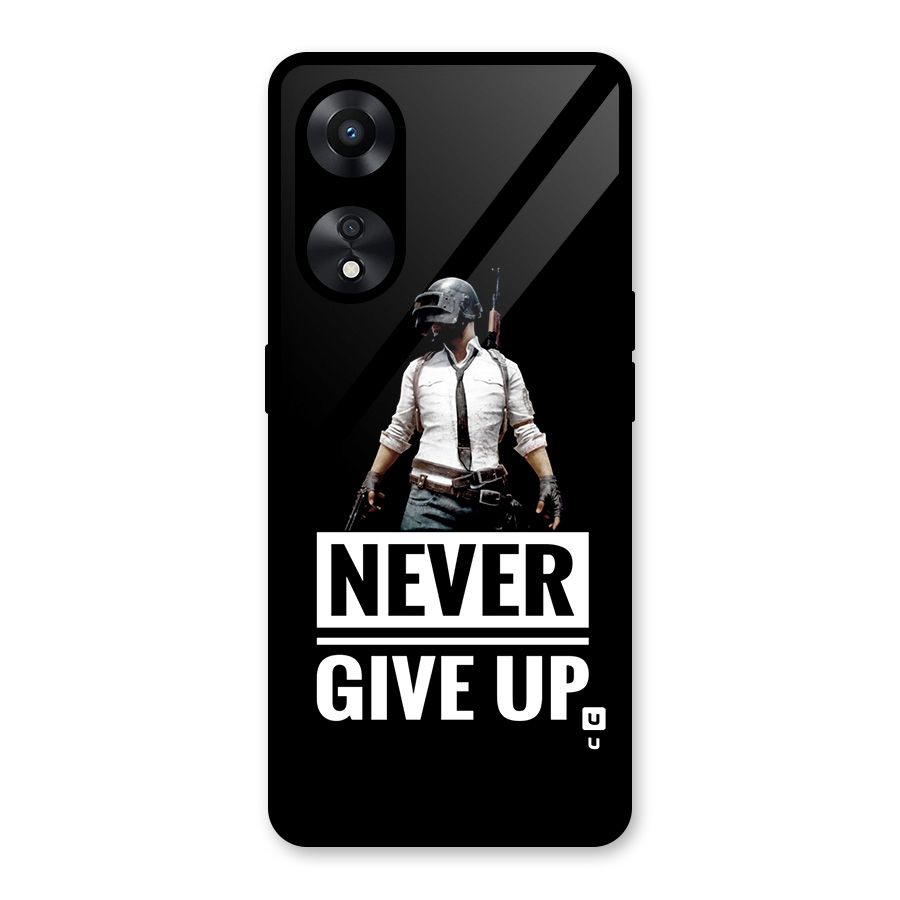 Never Giveup Glass Back Case for Oppo A78