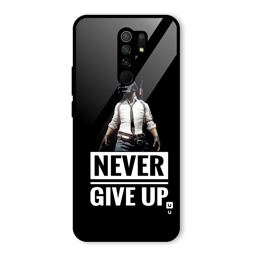 Never Giveup Glass Back Case for Poco M2