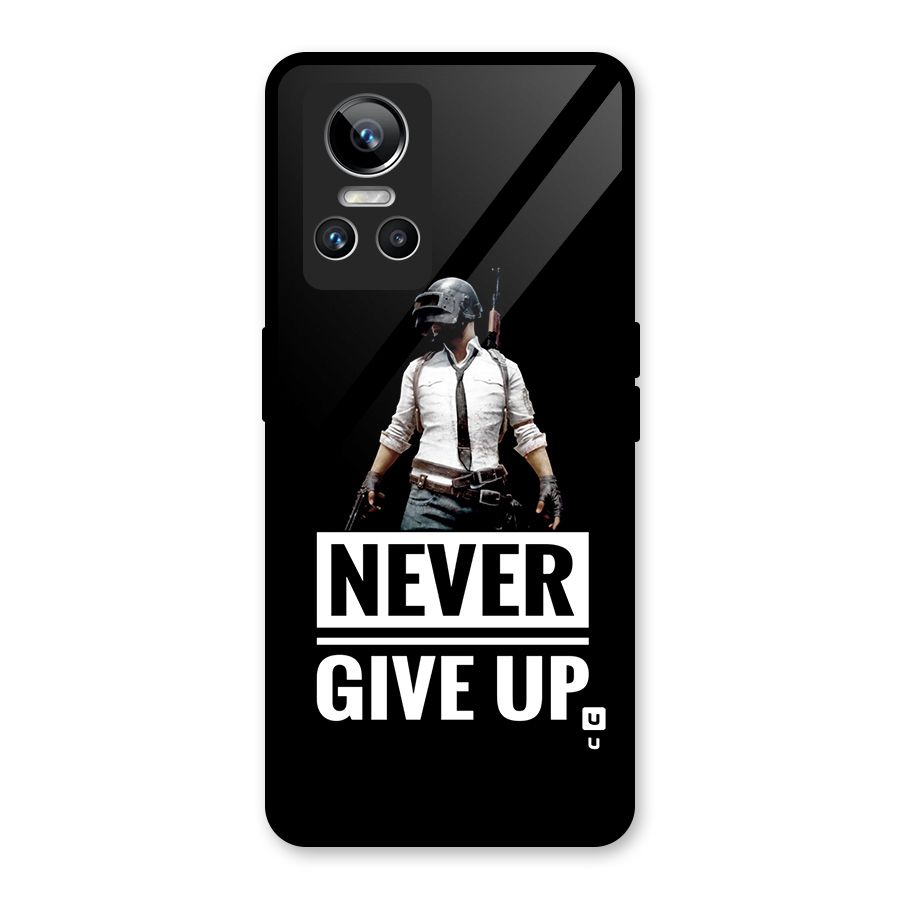 Never Giveup Glass Back Case for Realme GT Neo 3
