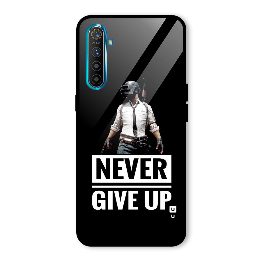 Never Giveup Glass Back Case for Realme X2