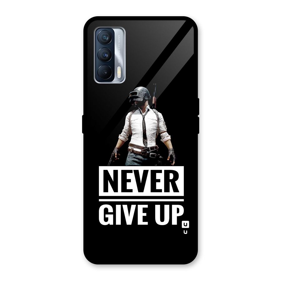 Never Giveup Glass Back Case for Realme X7