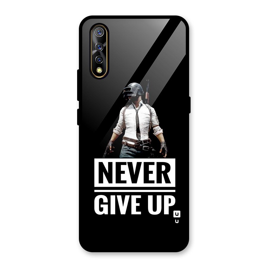 Never Giveup Glass Back Case for Vivo S1