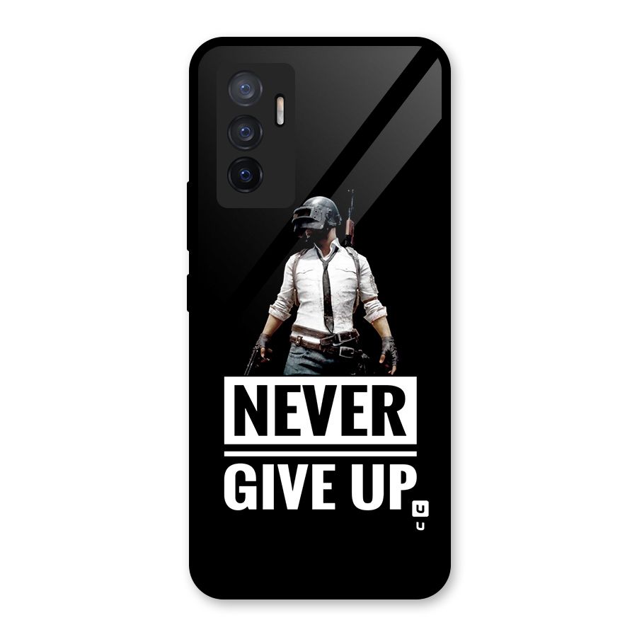 Never Giveup Glass Back Case for Vivo V23e
