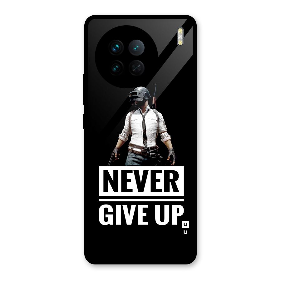 Never Giveup Glass Back Case for Vivo X90
