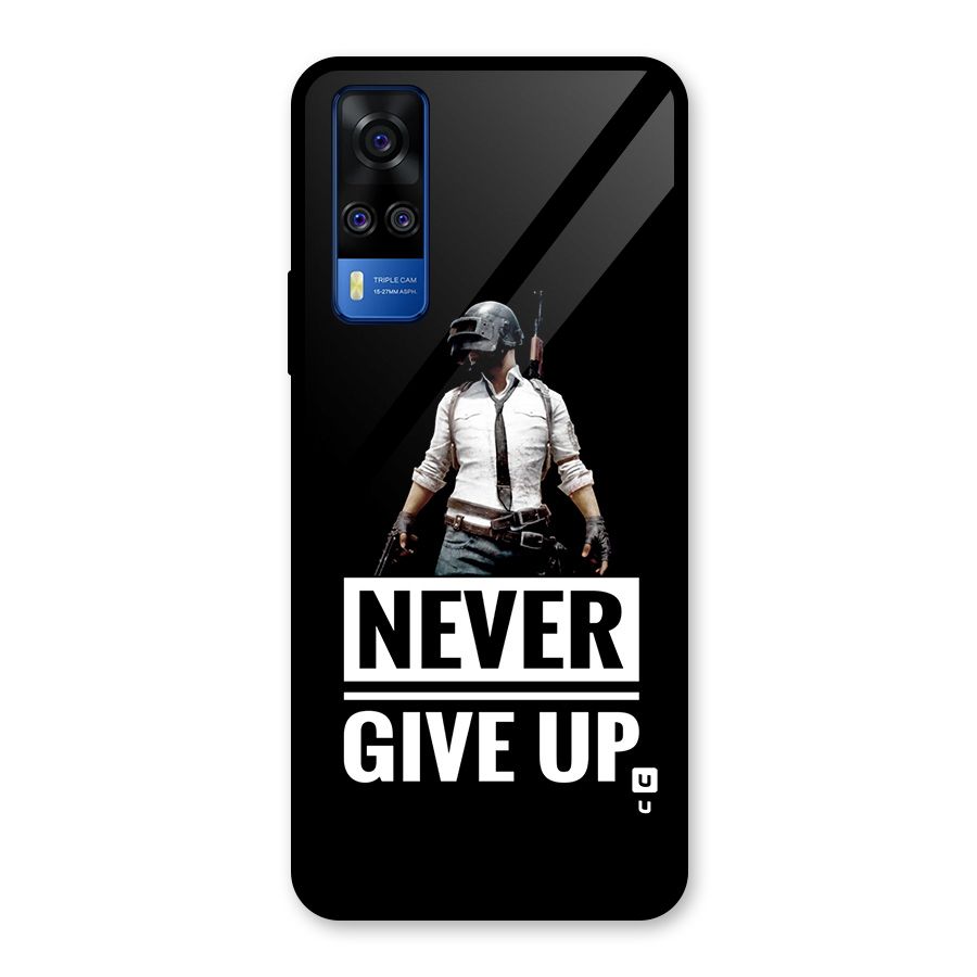 Never Giveup Glass Back Case for Vivo Y31
