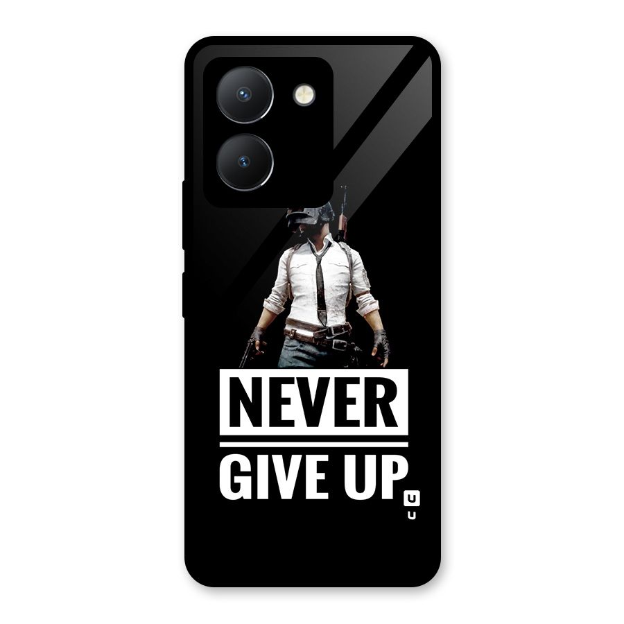 Never Giveup Glass Back Case for Vivo Y36