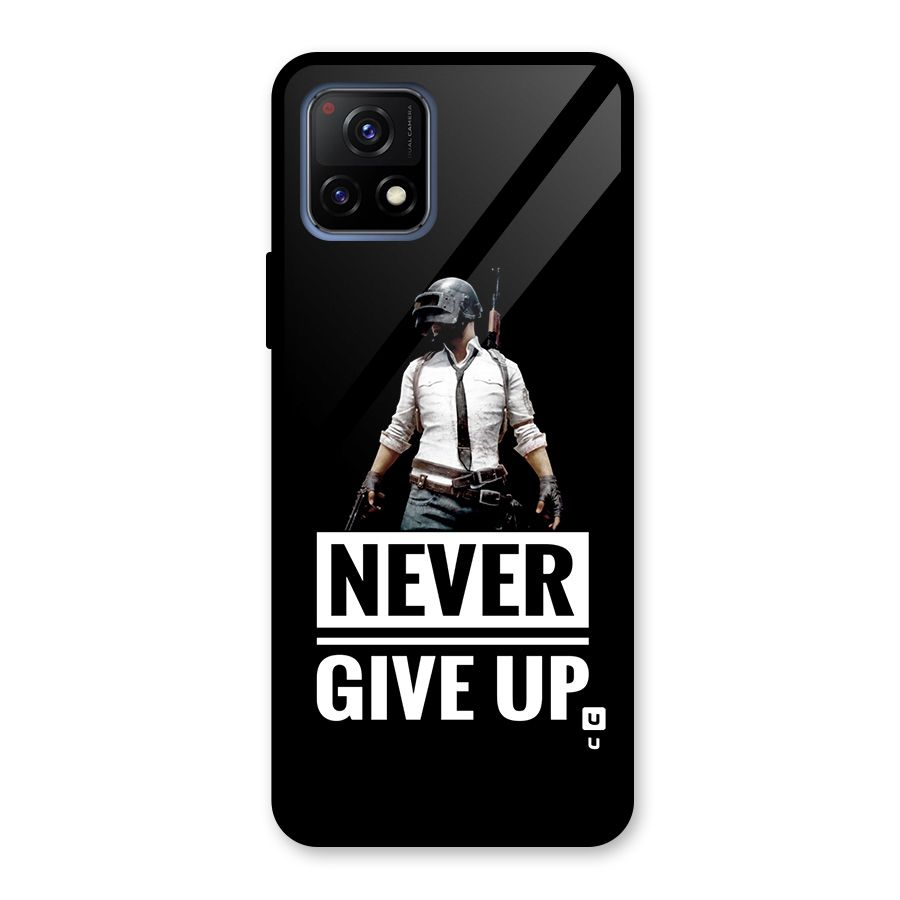 Never Giveup Glass Back Case for Vivo Y72 5G