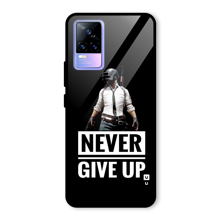 Never Giveup Glass Back Case for Vivo Y73