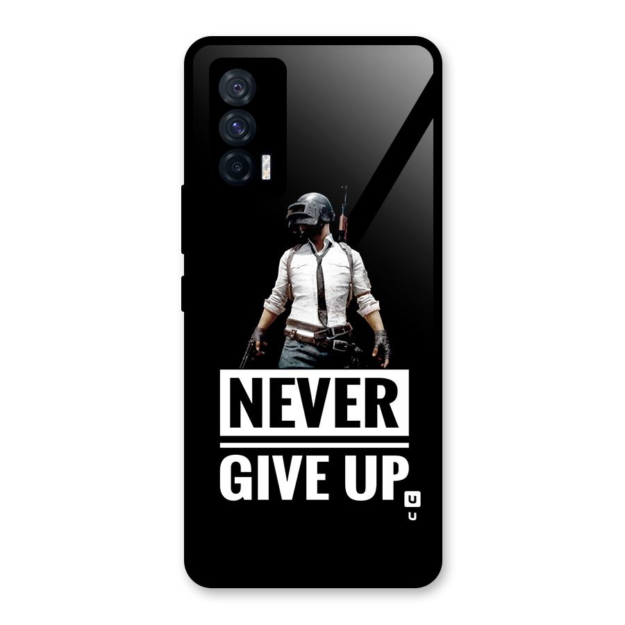 Never Giveup Glass Back Case for Vivo iQOO 7 5G