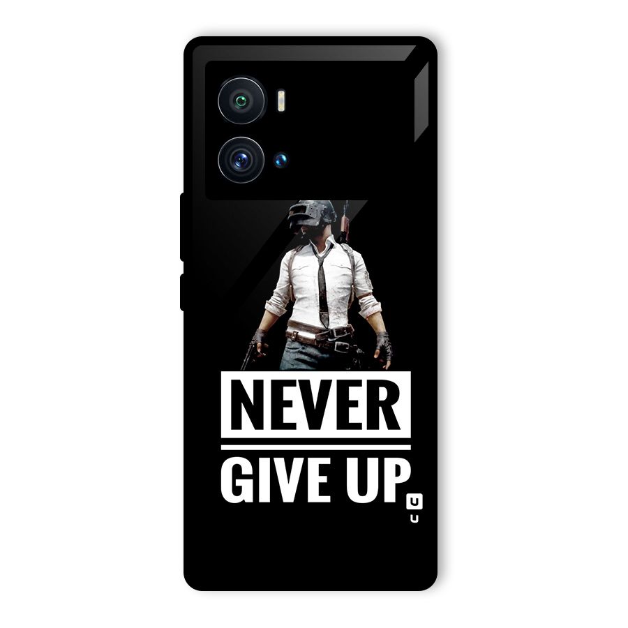 Never Giveup Glass Back Case for Vivo iQOO 9 Pro