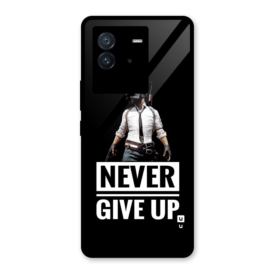 Never Giveup Glass Back Case for Vivo iQOO Neo 6 5G