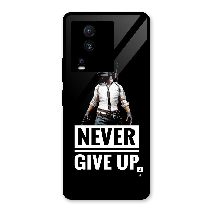 Never Giveup Glass Back Case for Vivo iQOO Neo 7 Pro