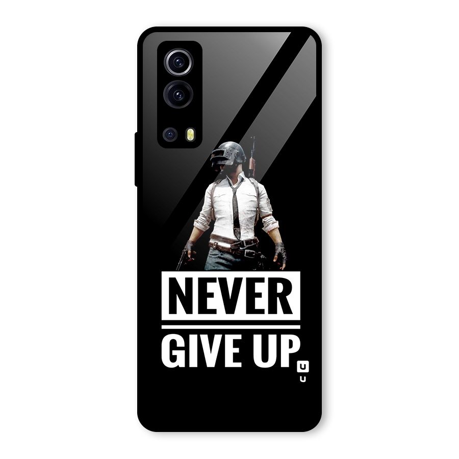 Never Giveup Glass Back Case for Vivo iQOO Z3