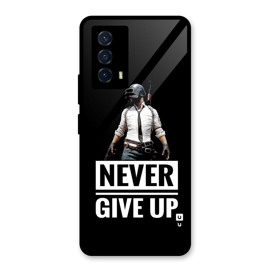 Never Giveup Glass Back Case for Vivo iQOO Z5