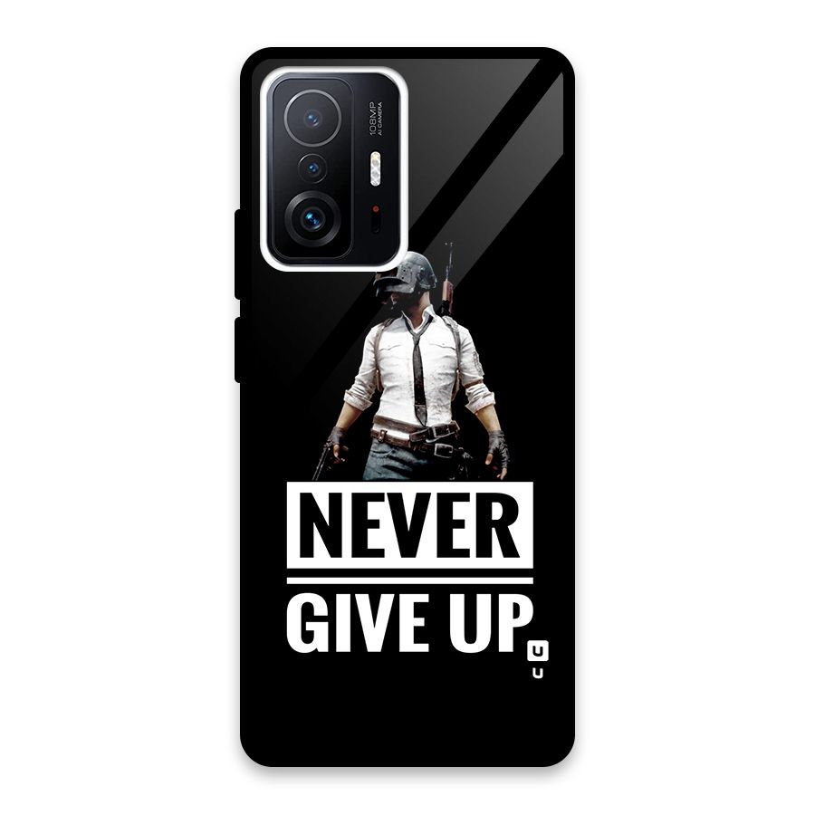 Never Giveup Glass Back Case for Xiaomi 11T Pro