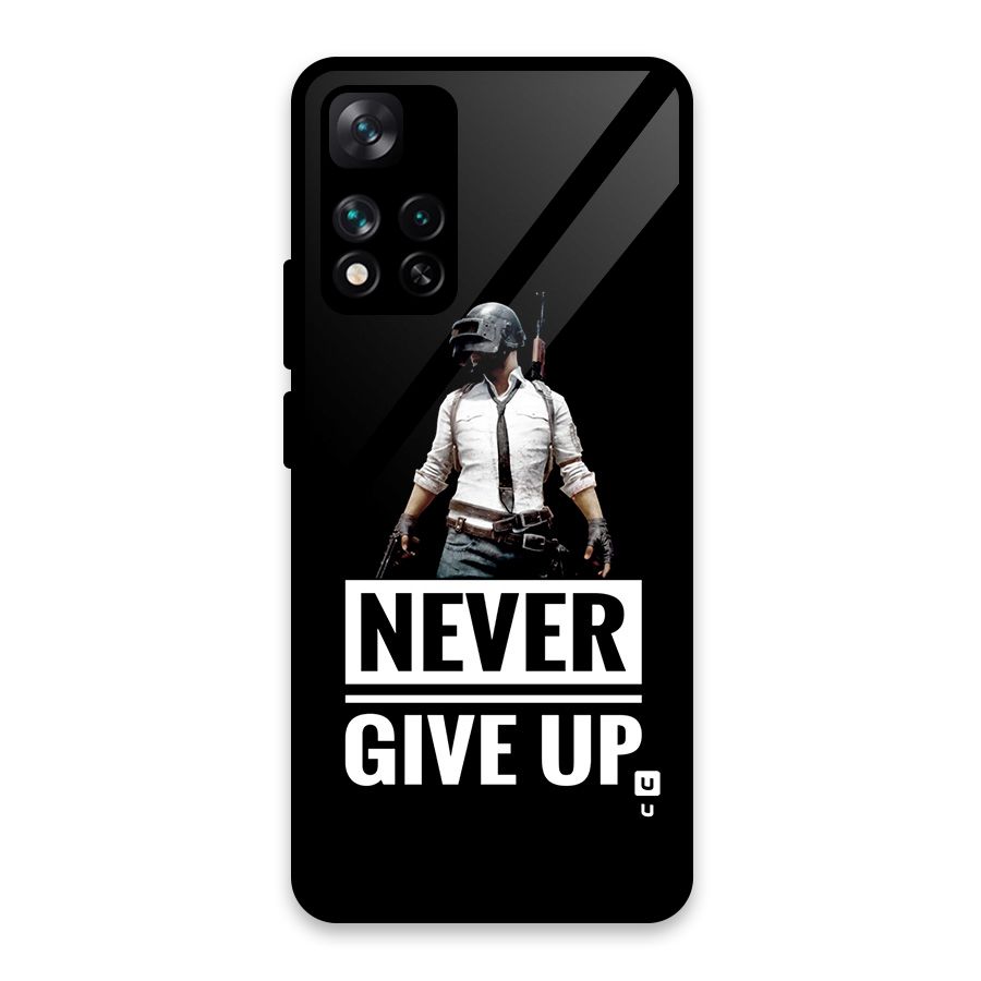 Never Giveup Glass Back Case for Xiaomi 11i 5G