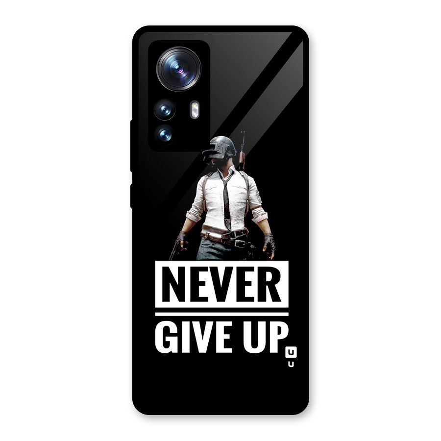 Never Giveup Glass Back Case for Xiaomi 12 Pro