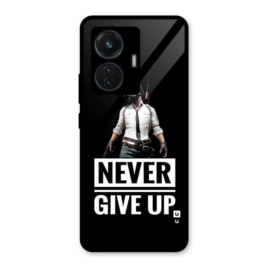 Never Giveup Glass Back Case for iQOO Z6 44W