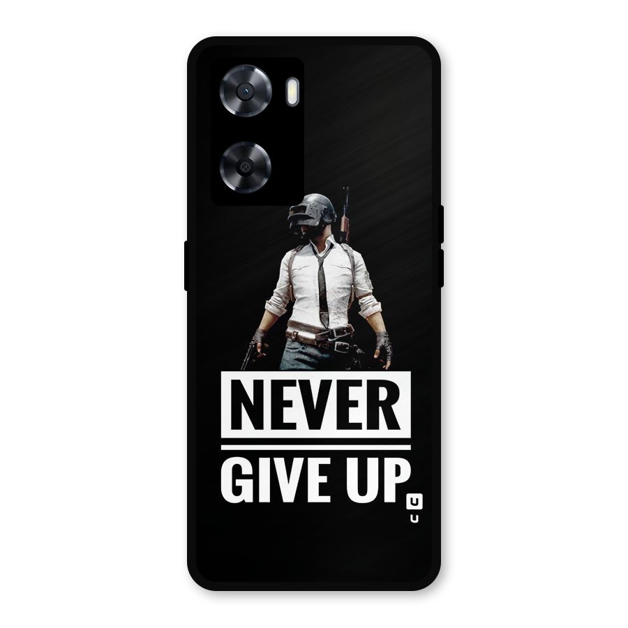 Never Giveup Metal Back Case for OnePlus Nord N20 SE