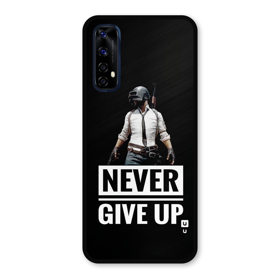 Never Giveup Metal Back Case for Realme 7