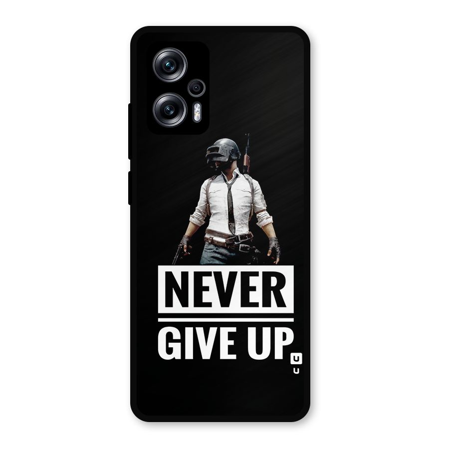 Never Giveup Metal Back Case for Redmi K50i