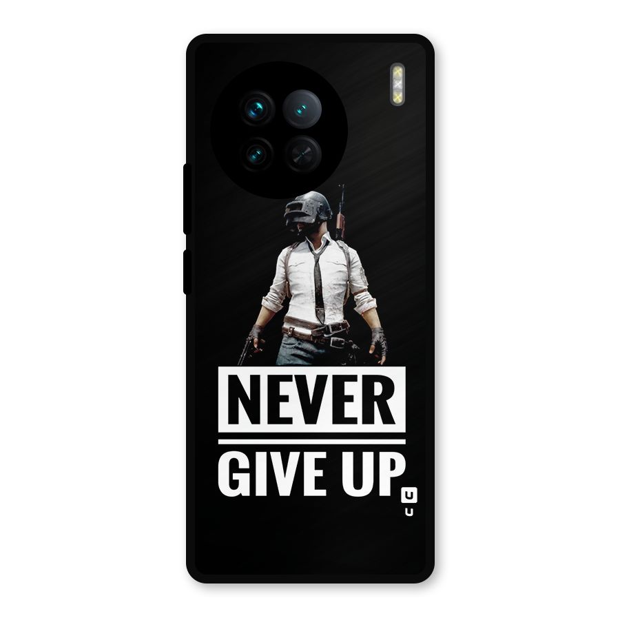 Never Giveup Metal Back Case for Vivo X90