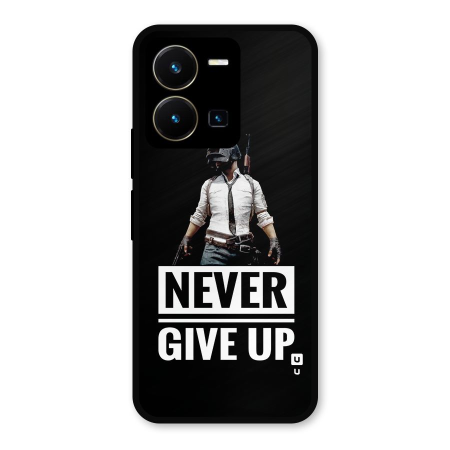 Never Giveup Metal Back Case for Vivo Y35