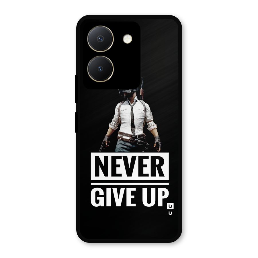 Never Giveup Metal Back Case for Vivo Y36