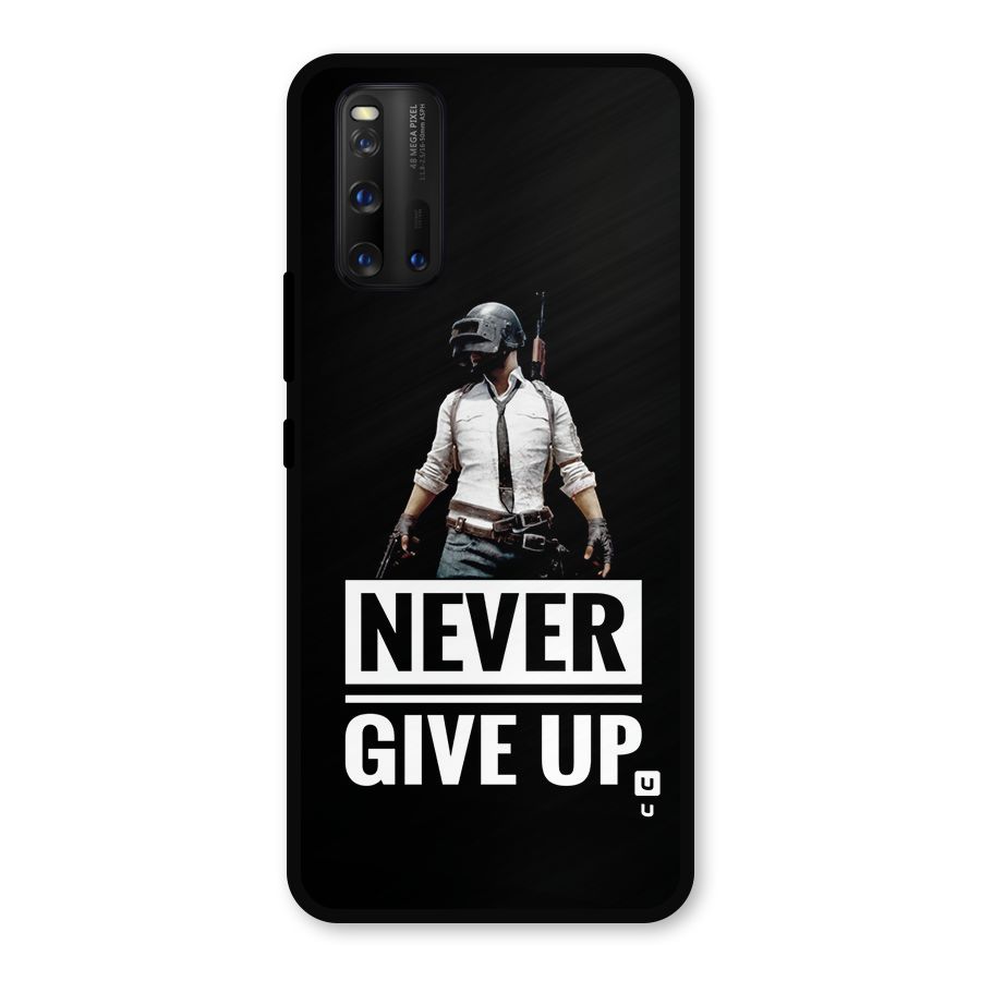 Never Giveup Metal Back Case for iQOO 3