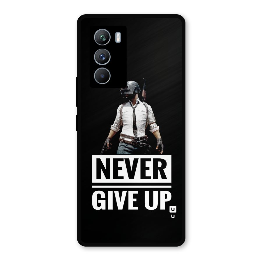 Never Giveup Metal Back Case for iQOO 9 SE