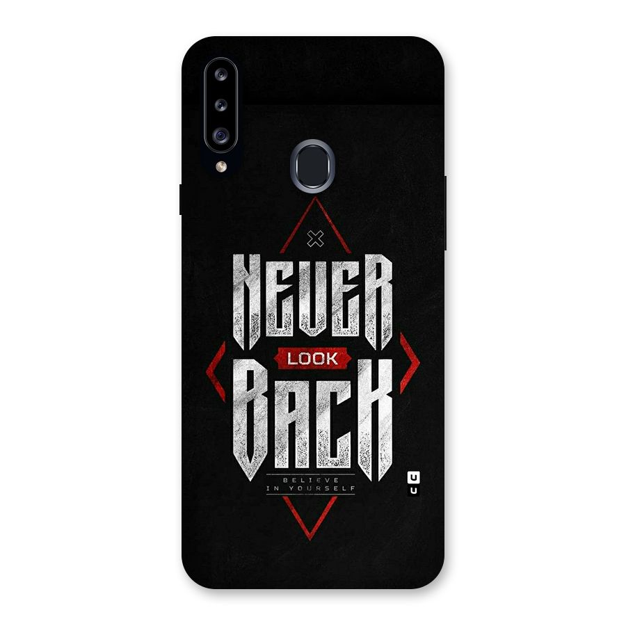 Never Look Back Diamond Back Case for Galaxy A20s