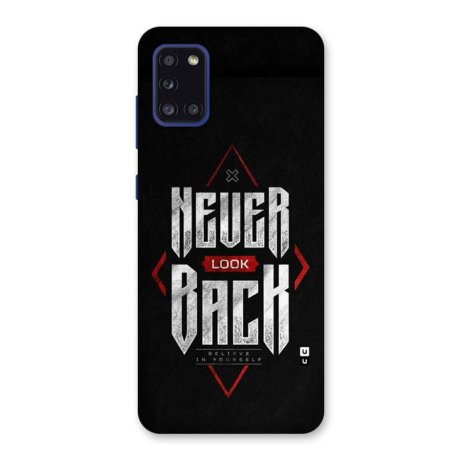 Never Look Back Diamond Back Case for Galaxy A31