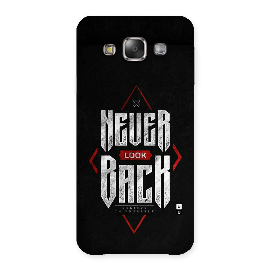 Never Look Back Diamond Back Case for Galaxy E7
