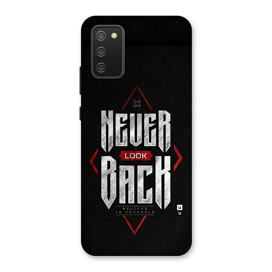 Never Look Back Diamond Back Case for Galaxy F02s