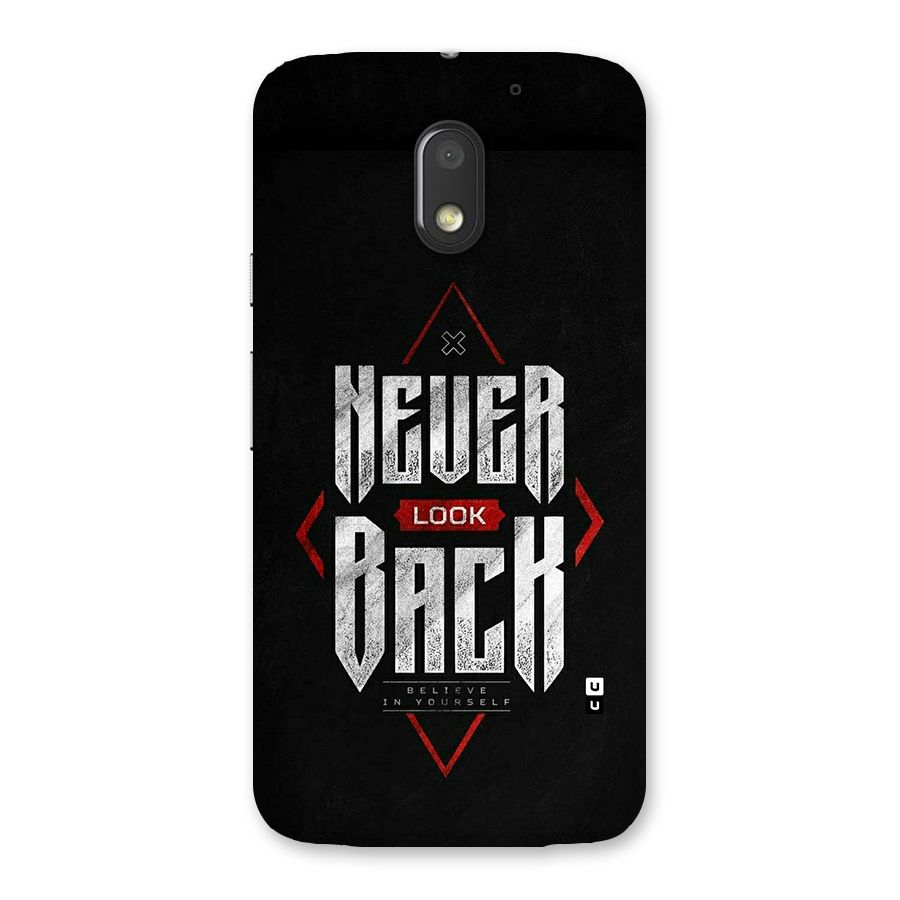 Never Look Back Diamond Back Case for Moto E3 Power