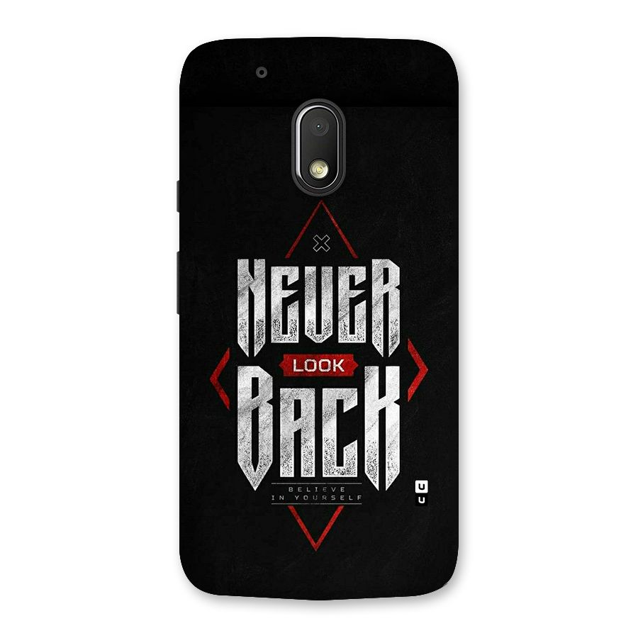 Never Look Back Diamond Back Case for Moto G4 Play