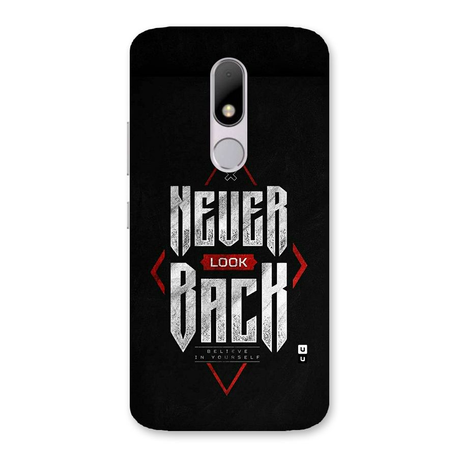 Never Look Back Diamond Back Case for Moto M
