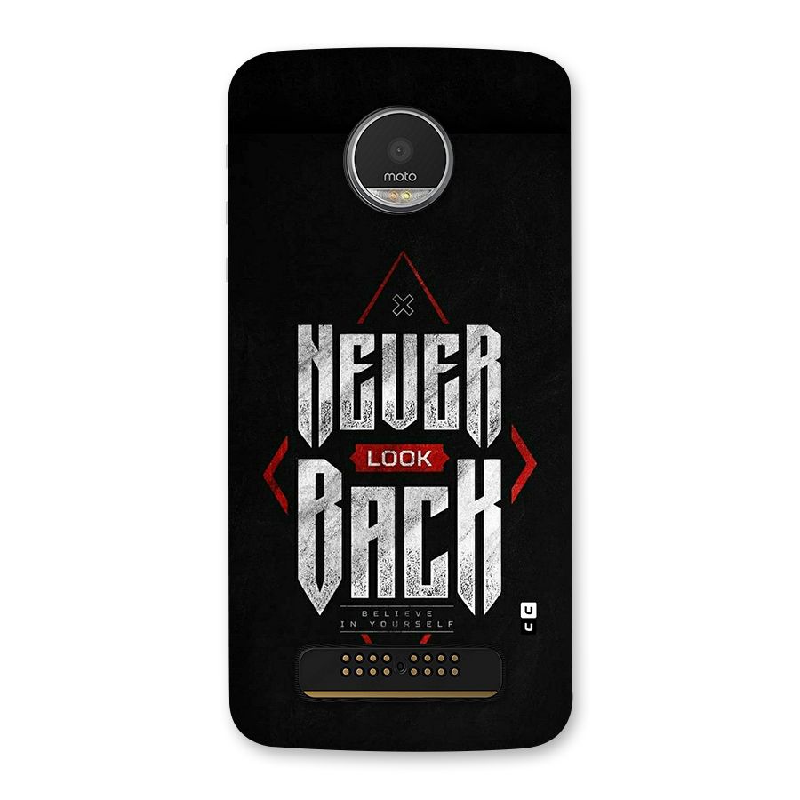 Never Look Back Diamond Back Case for Moto Z Play