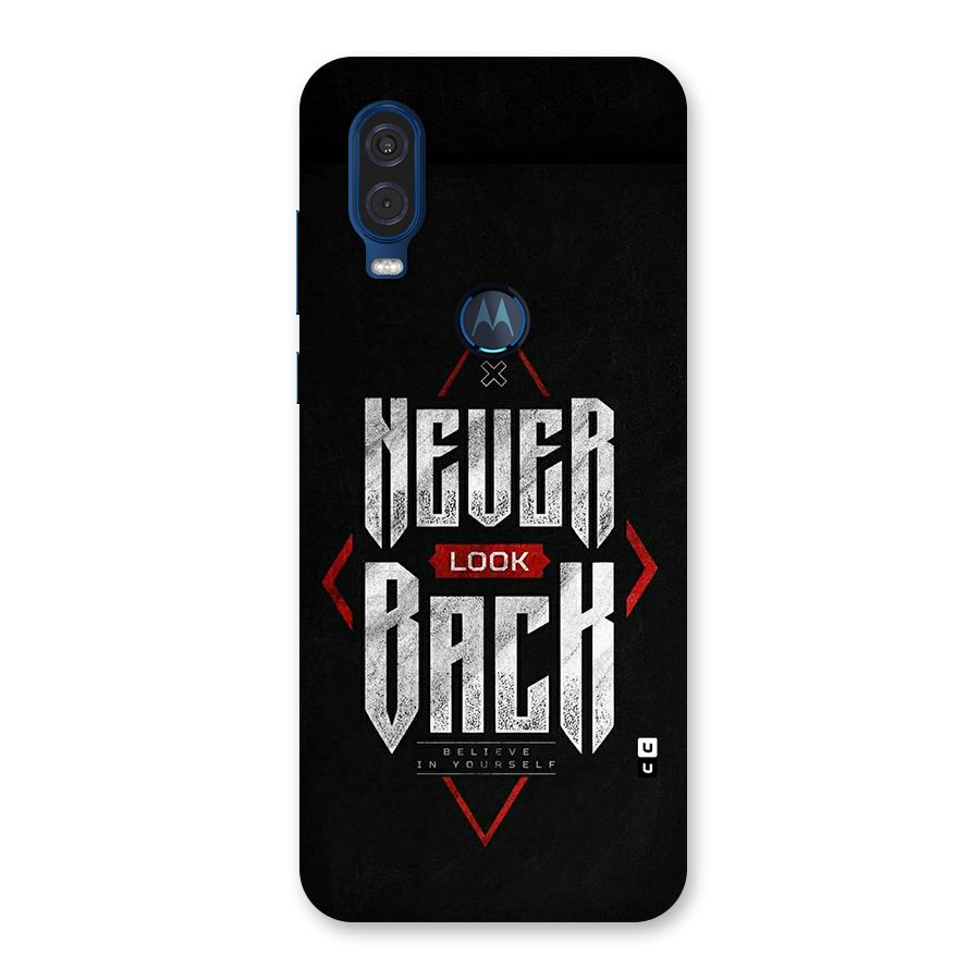 Never Look Back Diamond Back Case for Motorola One Vision
