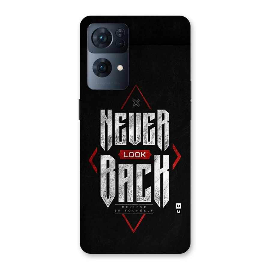 Never Look Back Diamond Back Case for Oppo Reno7 Pro 5G