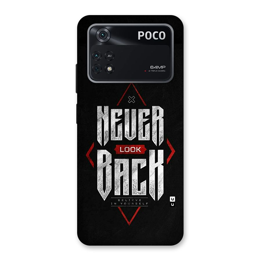 Never Look Back Diamond Back Case for Poco M4 Pro 4G