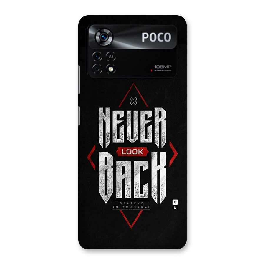Never Look Back Diamond Back Case for Poco X4 Pro 5G