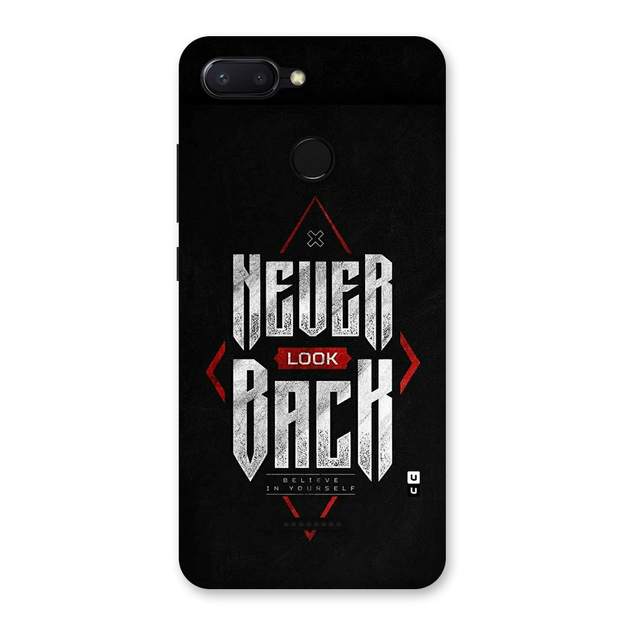 Never Look Back Diamond Back Case for Redmi 6