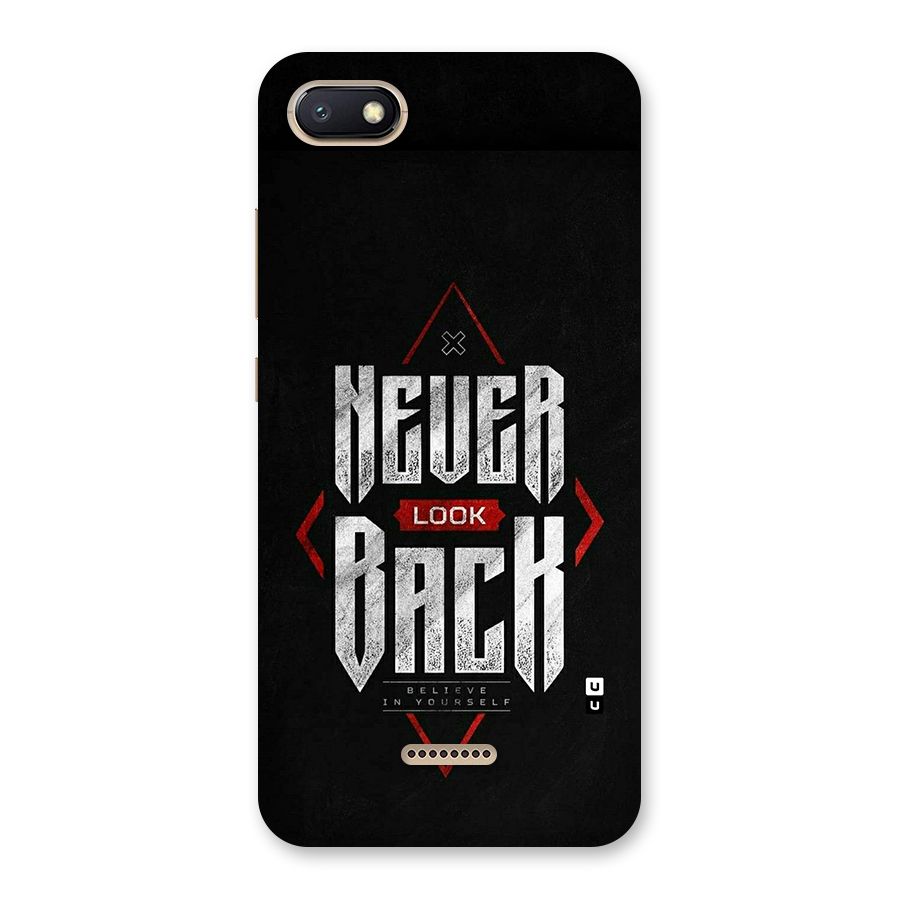 Never Look Back Diamond Back Case for Redmi 6A