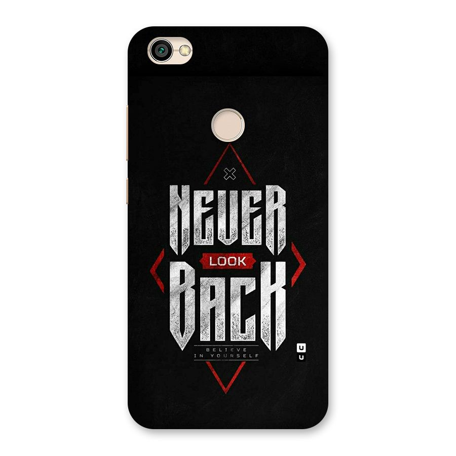 Never Look Back Diamond Back Case for Redmi Y1 2017