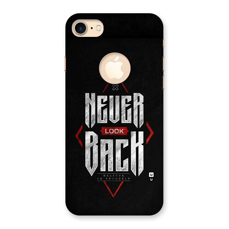 Never Look Back Diamond Back Case for iPhone 8 Logo Cut