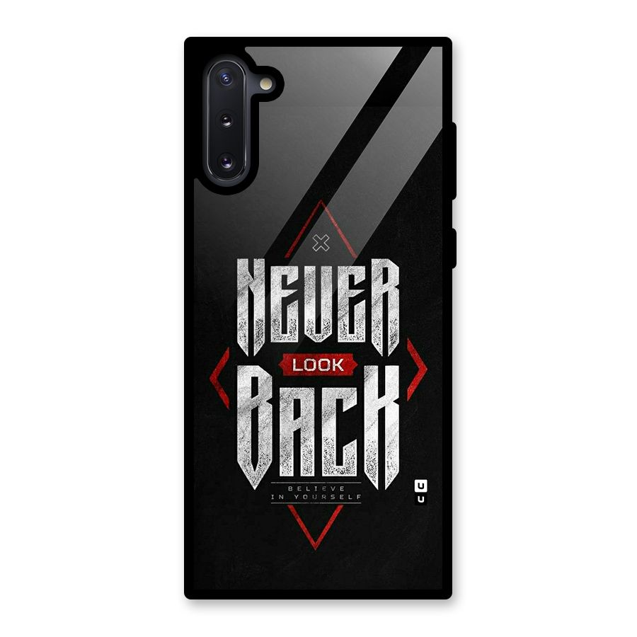 Never Look Back Diamond Glass Back Case for Galaxy Note 10