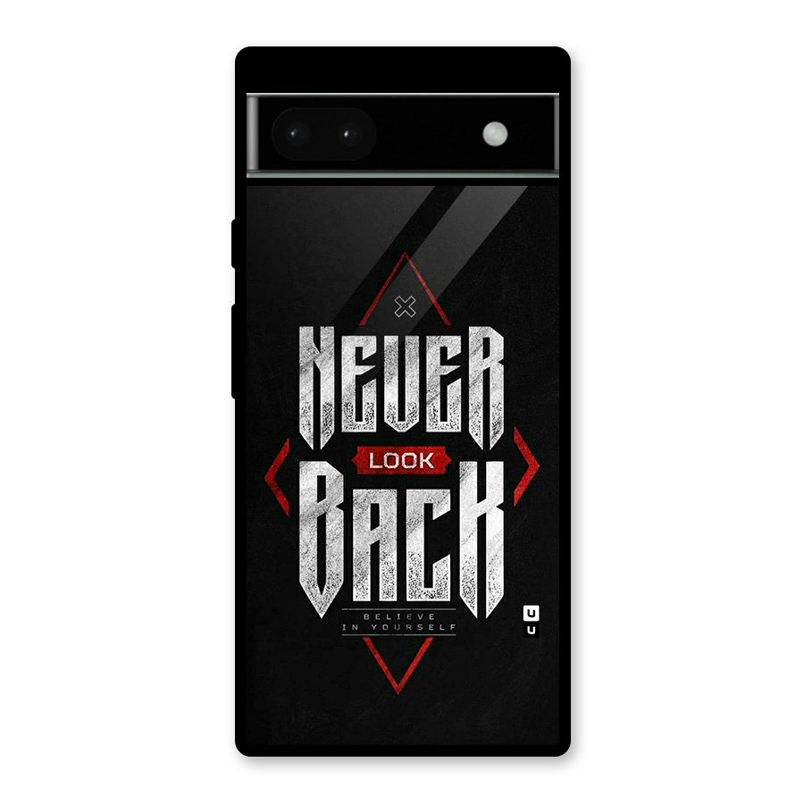 Never Look Back Diamond Glass Back Case for Google Pixel 6a