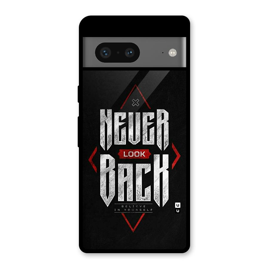 Never Look Back Diamond Glass Back Case for Google Pixel 7
